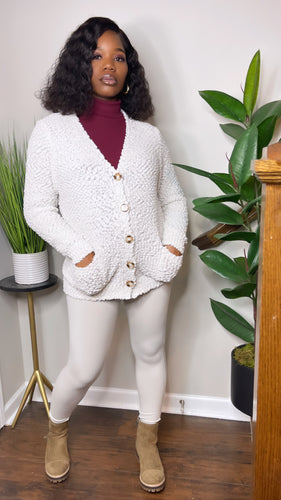BONE PLUSH SWEATER SET