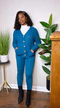 Load image into Gallery viewer, TEAL PLUSH SWEATER SET